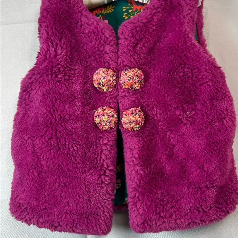 Matilda Jane Moments with you good to faux fucshia and green reversible vest 6